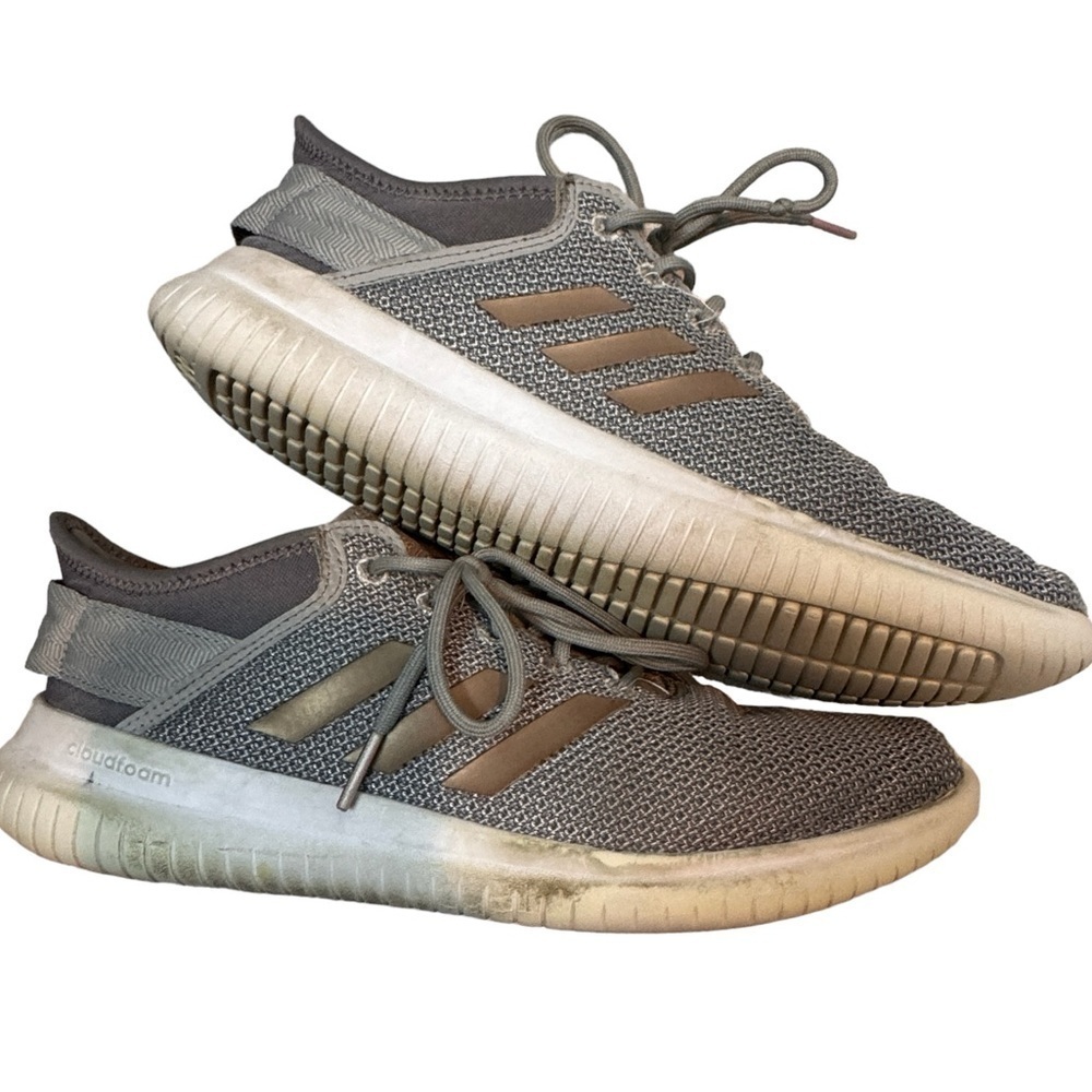Adidas QT flex running shoes cloudfoam athletic workout shoes grey size 9